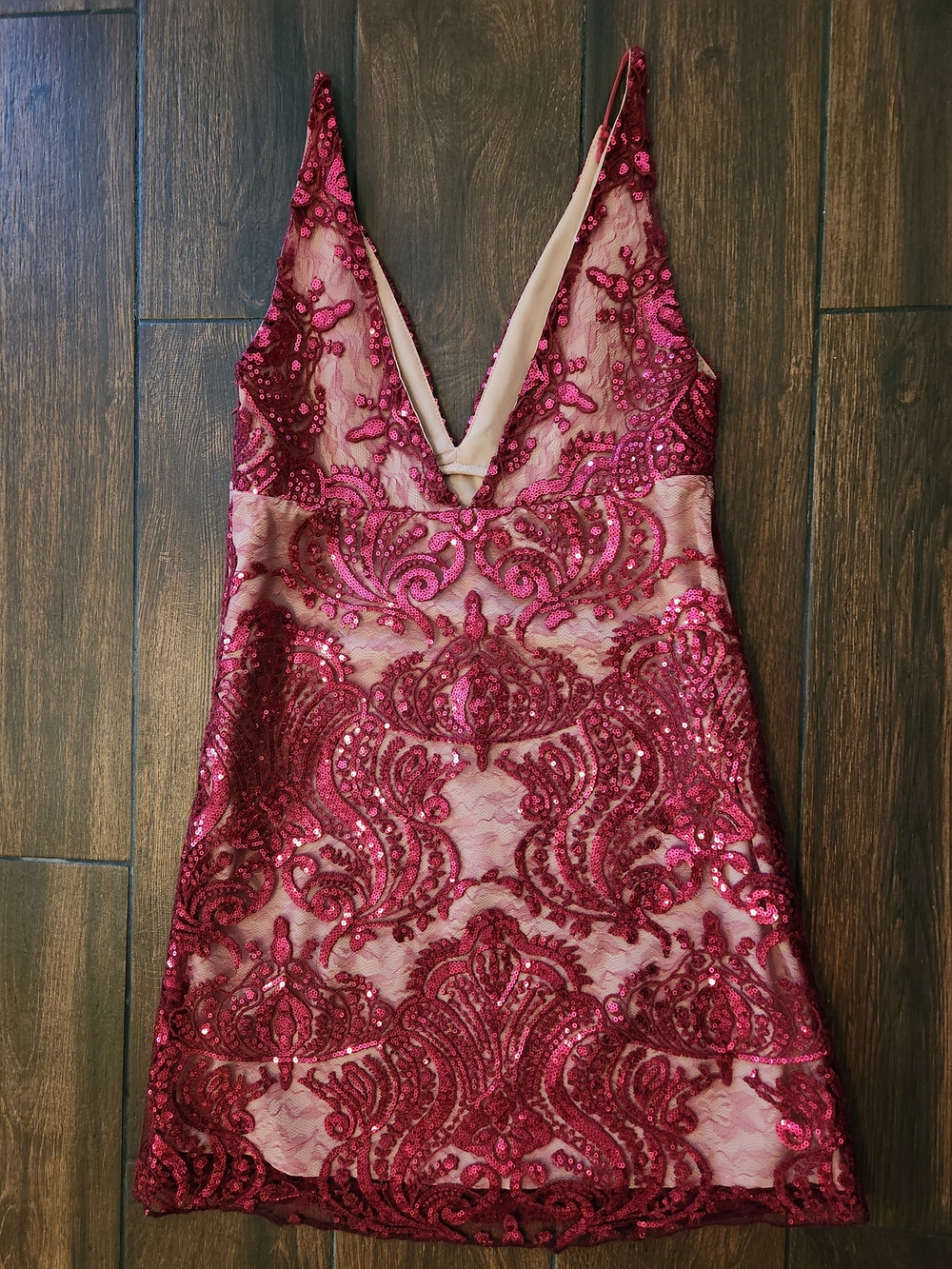 Sequin V-neck Free People Dress - Picture 3 of 5